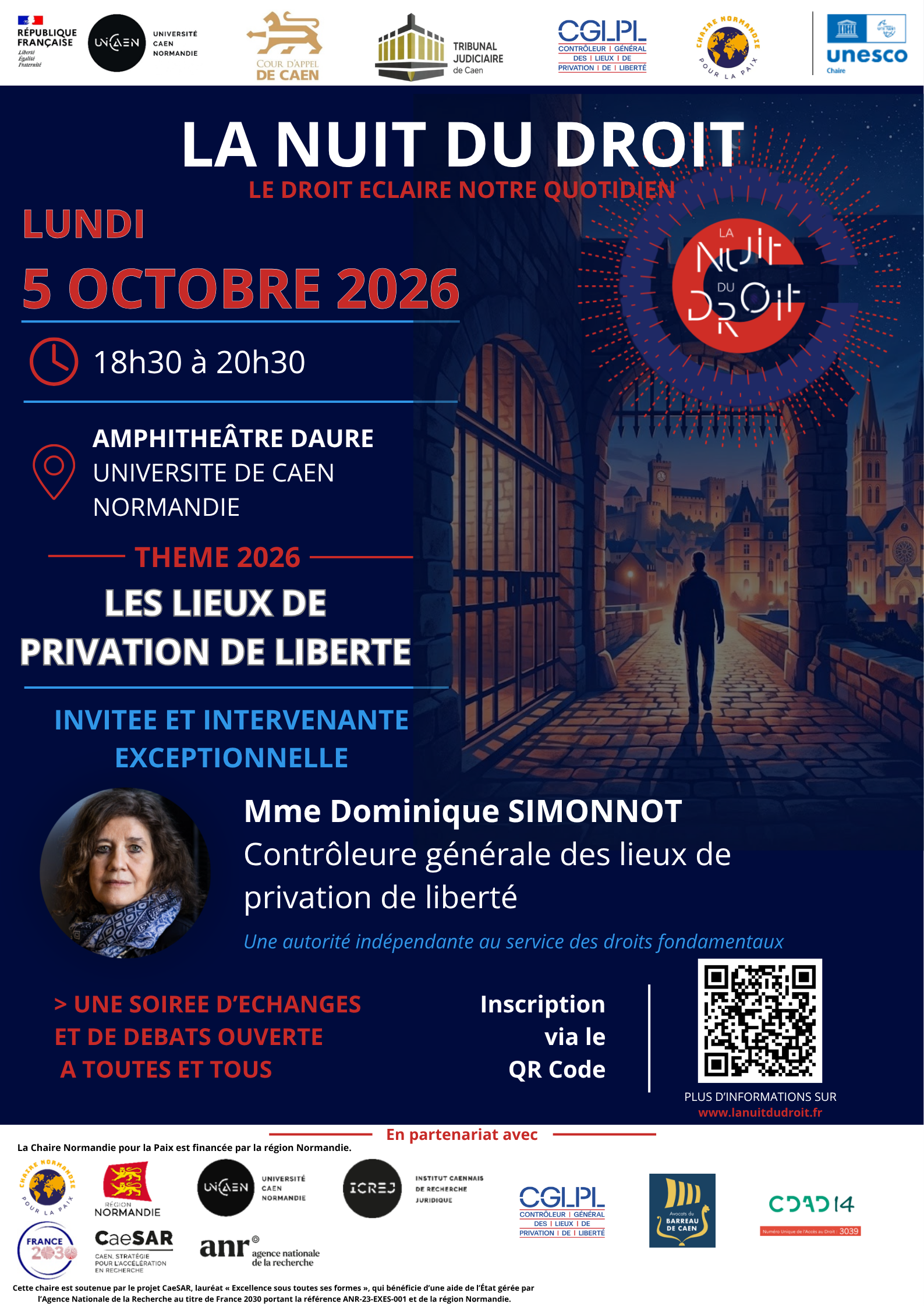 Affiche nuit du droit - 05-10-2026